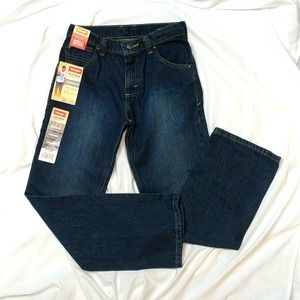 Wrangler NWT kids 14 Reg jeans straight leg blue
